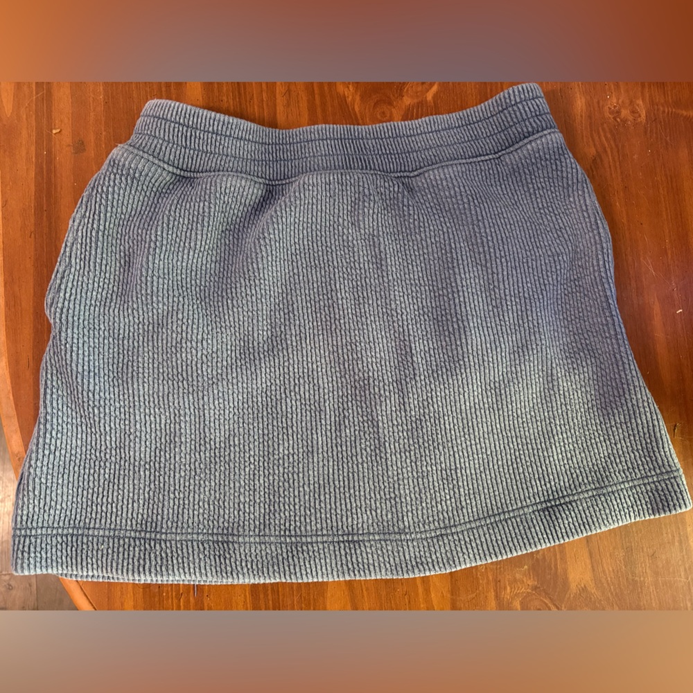 aerie Slate Blue Ribbed Knit Skirt